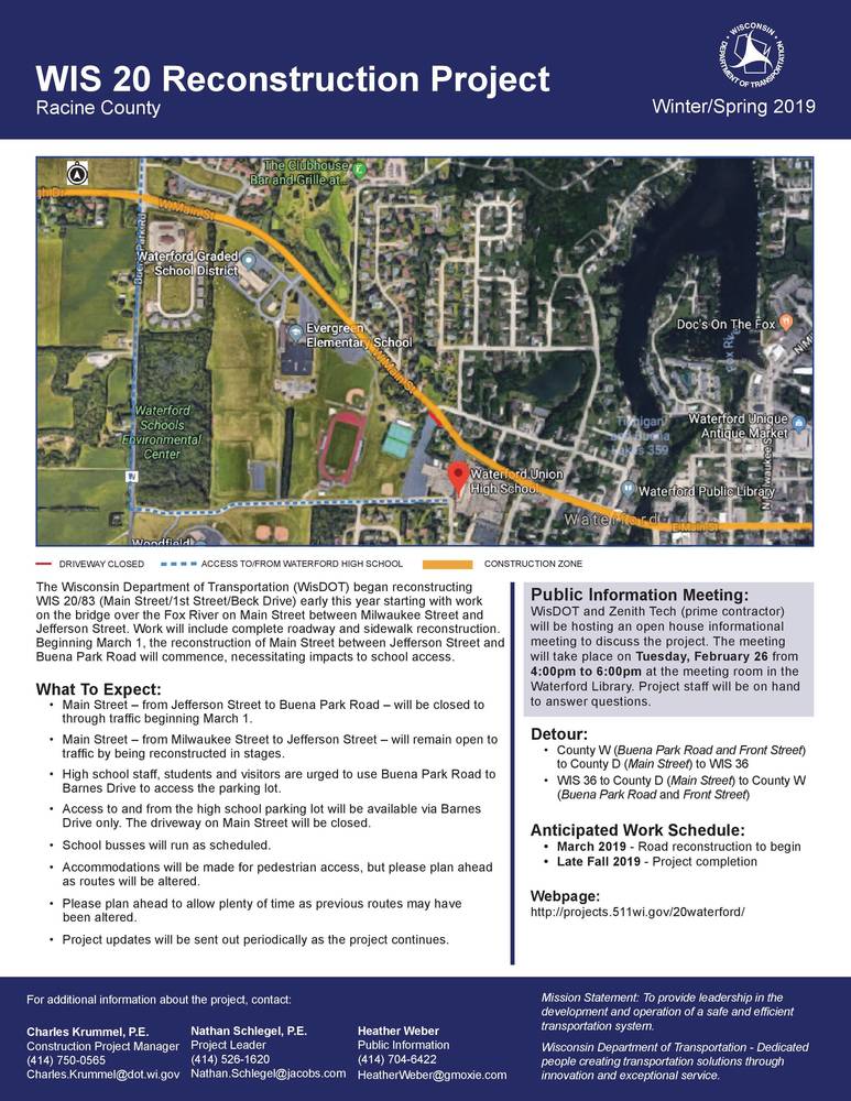 WIS 20 Road Construction