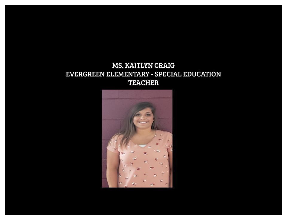 WELCOME MS. CRAIG
