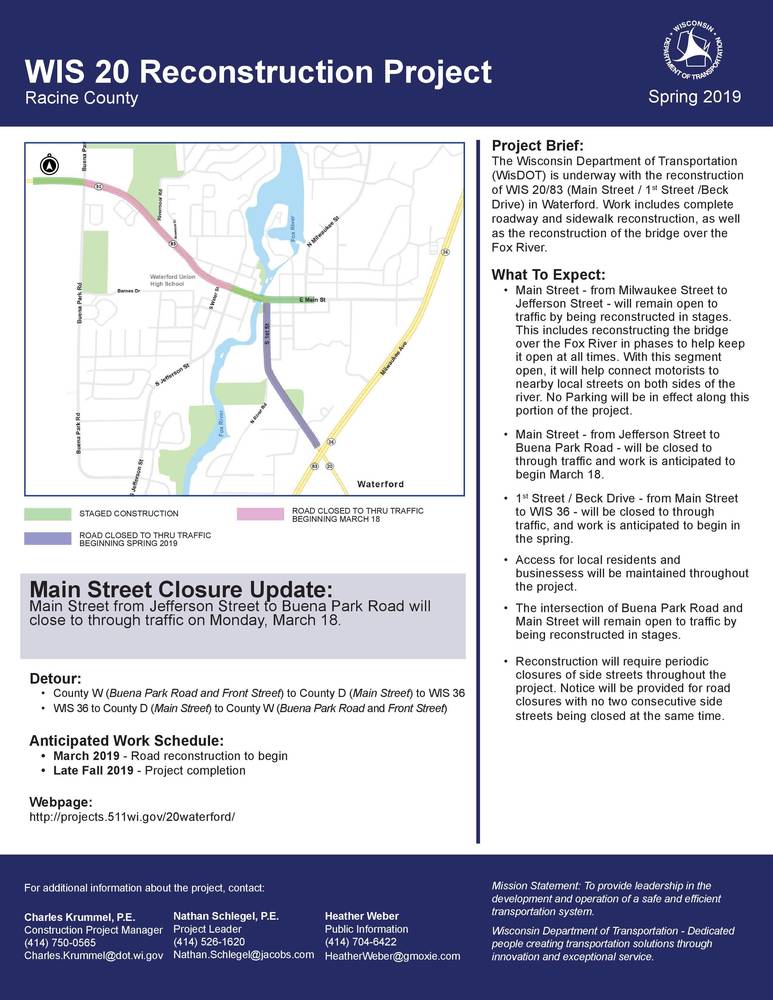 WIS 20 Reconstruction Project
