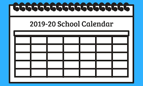 2019-2020 Calendar