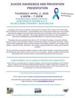 Suicide Awareness and Prevention Presentation