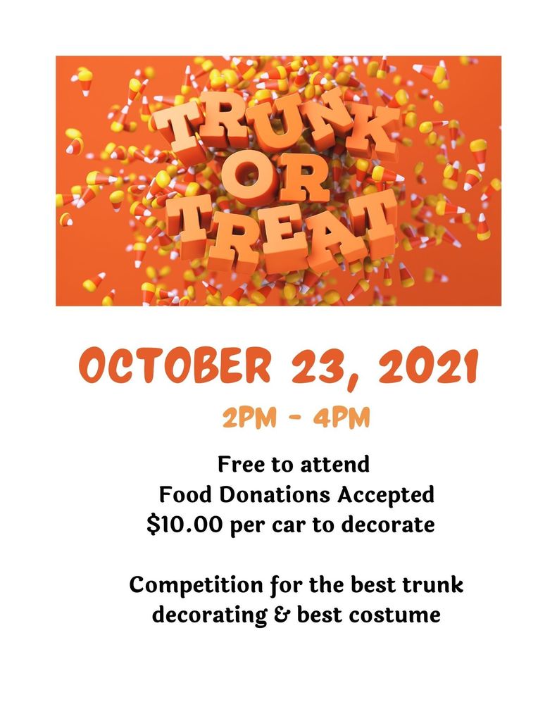 Trailside 's Trunk or Treat is October 23, 2021