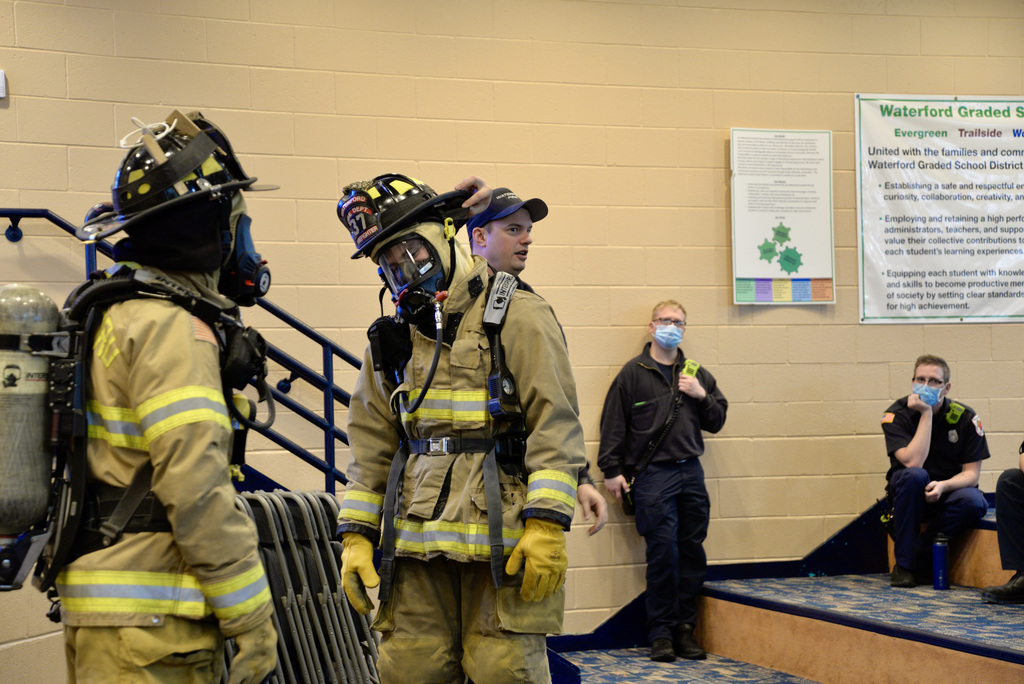 Evergreen learned more about the fire protective equipment 