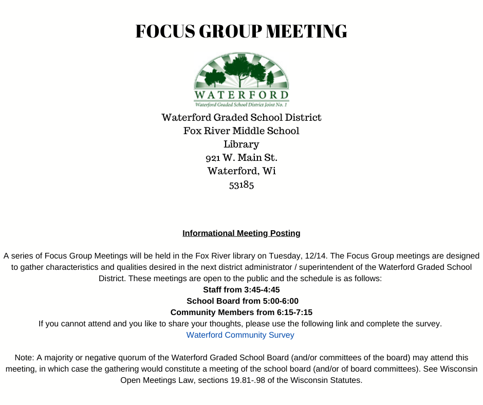 Focus Group Meeting