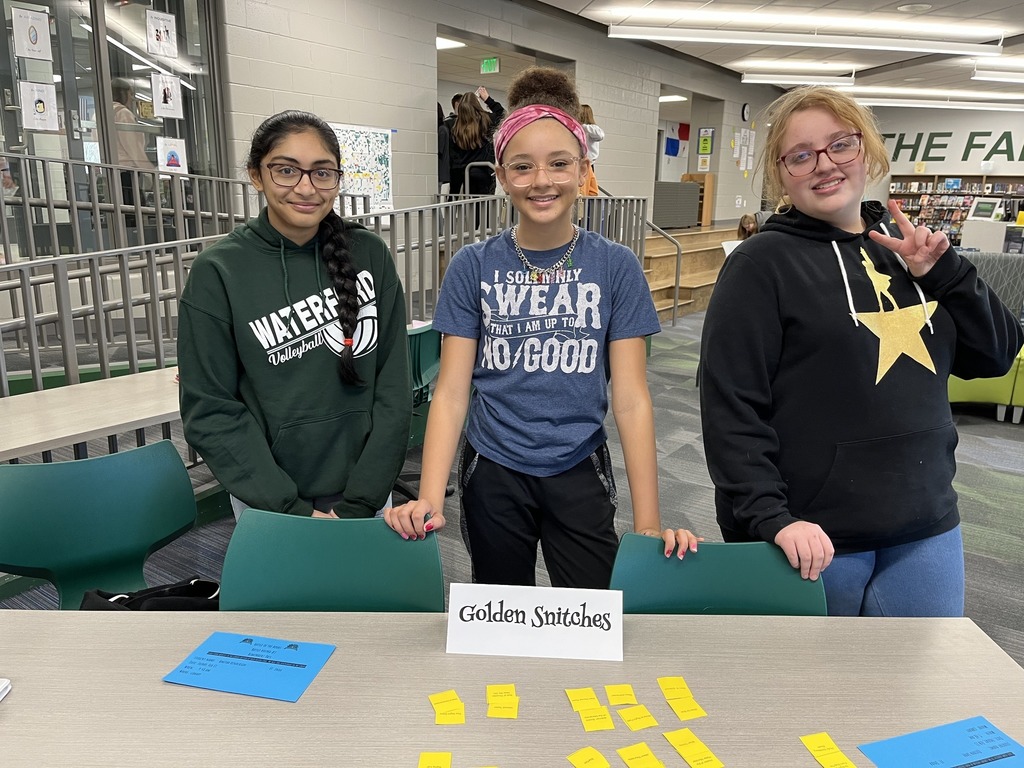 Fox River Middle School's Battle of the Books team, the golden snitches