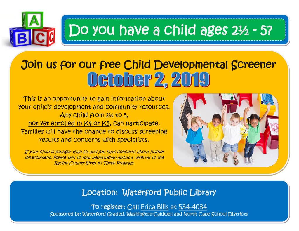 Free Child Developmental Screener
